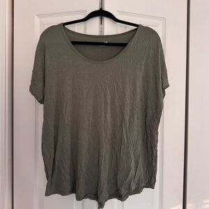 Lands' End Olive Short Sleeve Tee